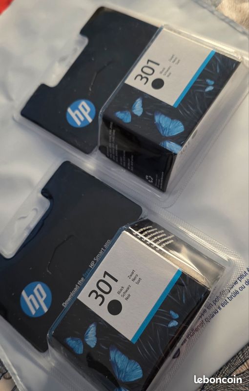2 Cartouches D'encre Noire Compatibles HP 363 — 20 Ml, Neuves, Marque Go Inks
