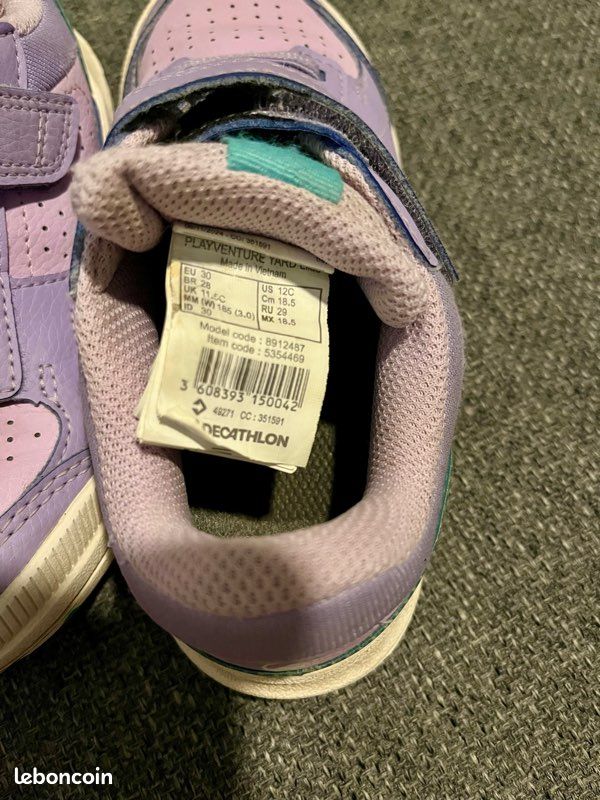 Baskets filles mauve 30 (image 5)