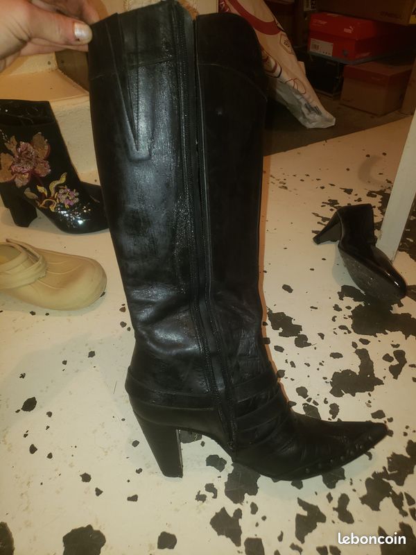 Bottes en cuir taille 39 (image 4)