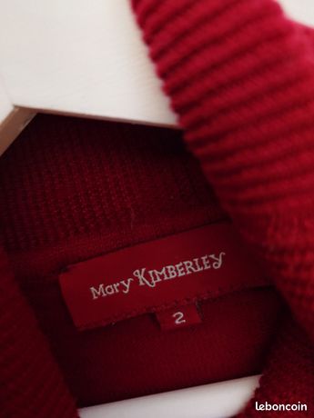 Pull En Laine Mérinos Mary Kimberley - Marron - Taille S/M - Occasion Très Bon état