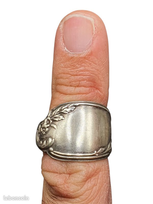 Spoon Rings Argent 950 Millièmes Début XXème (image 5)