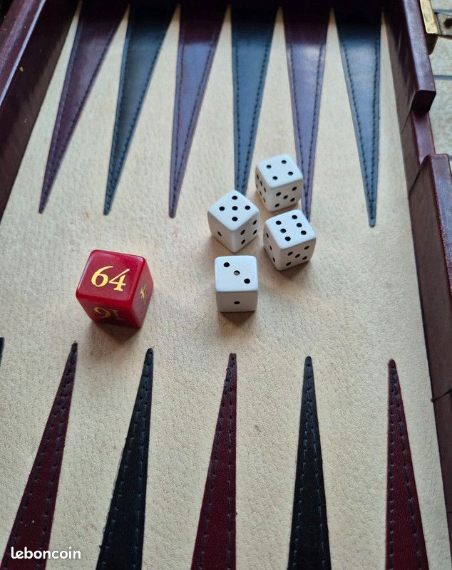 Jeu De Backgammon En Cuir Grand Format - Etienne Aigner (occasion)