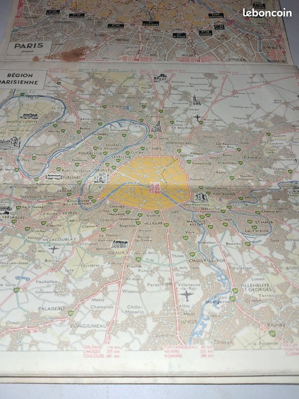 Ancien Atlas Routier BP - Cartes Des Routes De France - Édition Vintage
