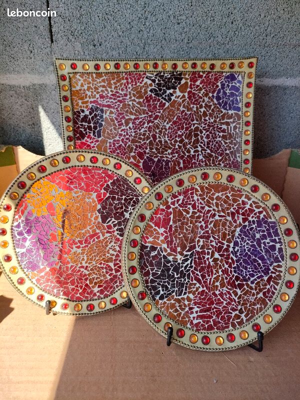 Assiettes de décoration, coupe à fruits, vide poche (image 2)