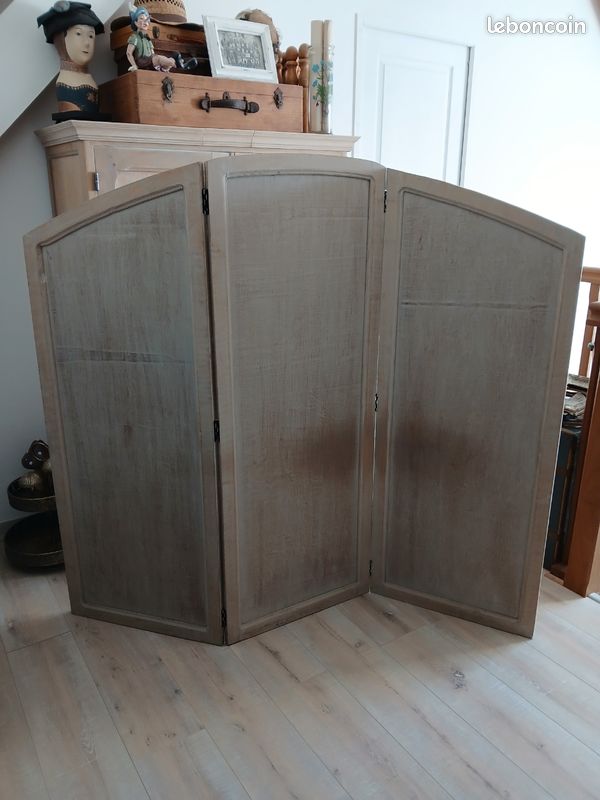 Paravent en bois clair type hêtre (image 5)