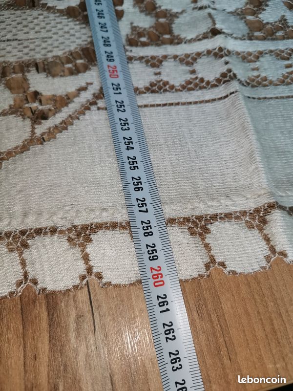 GRANDE NAPPE 200 X 140 et ses 8 SERVIETTES / BAYER DRALON / FABRIQUÉ EN FRANCE
