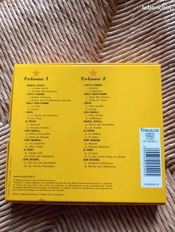 CD Les plus grands moments de l'accordéon (image 2)