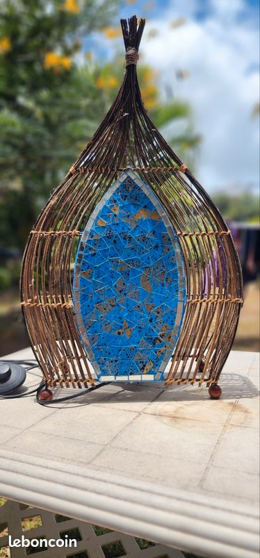 Lampe mosaïque bleue + ampoule connectée (image 3)