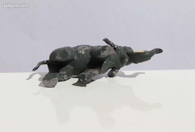 Plomb Creux Figuratif Animal Sauvage - Éléphant Femelle - Pièce Rare Vintage