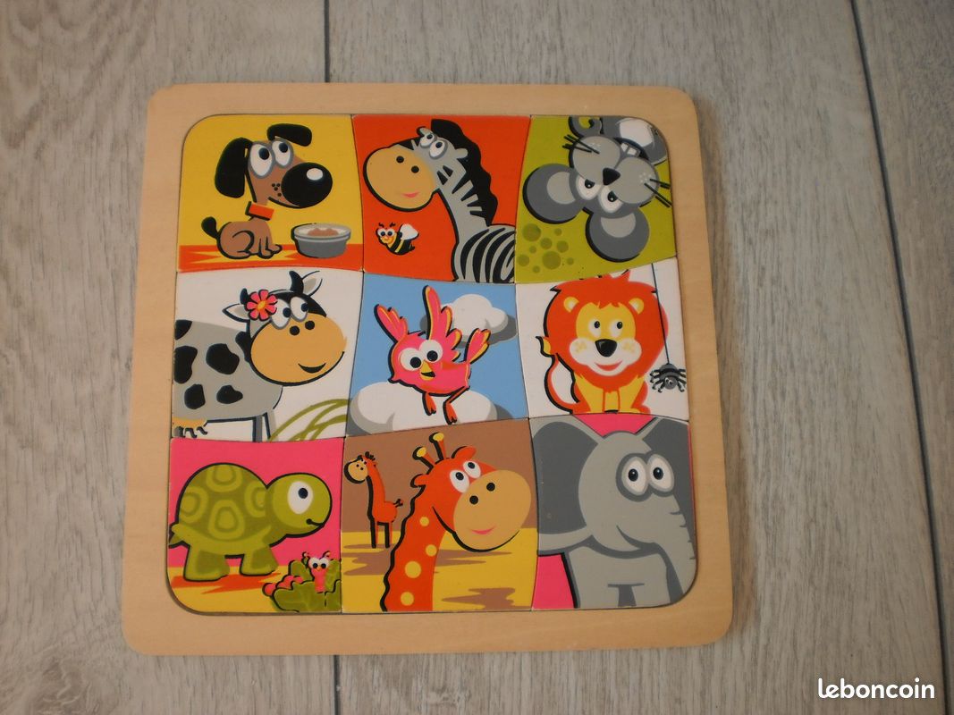 Livraison possible lot de 4 jeux en bois : puzzles et jeux des ombres chinoises (image 6)