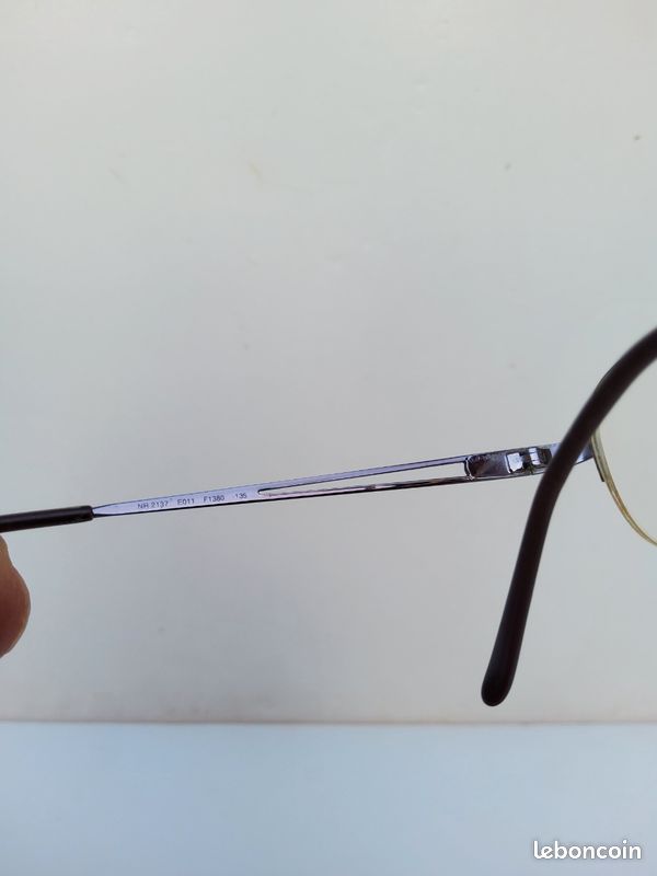 Monture de lunettes vintage Nina Ricci NR 2137 dorée / violette (image 5)