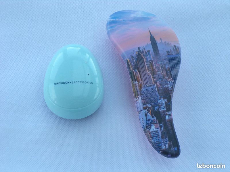 Brosse démêlante rose et bleu (image 1)