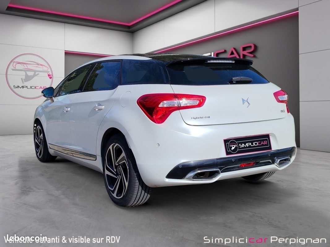 DS DS5 Hybrid 4x4 ETG6 Sport Chic - Caméra de Recul - Palettes au volant - Clim Bizone - Garantie 12 Mois (image 7)
