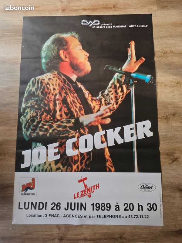 Affiche Joe Cocker 1989 76 x 115 cm (image 1)