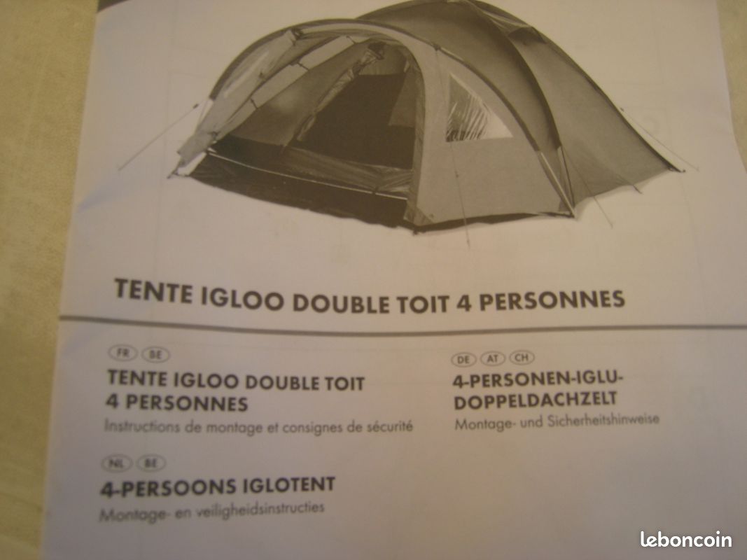 Tente igloo 3 / 4 places (image 1)