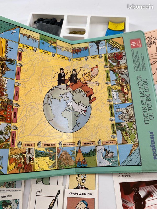 Hergé : jeu Tintin et le piège du Totem Dhor de 1993 bien complet ede