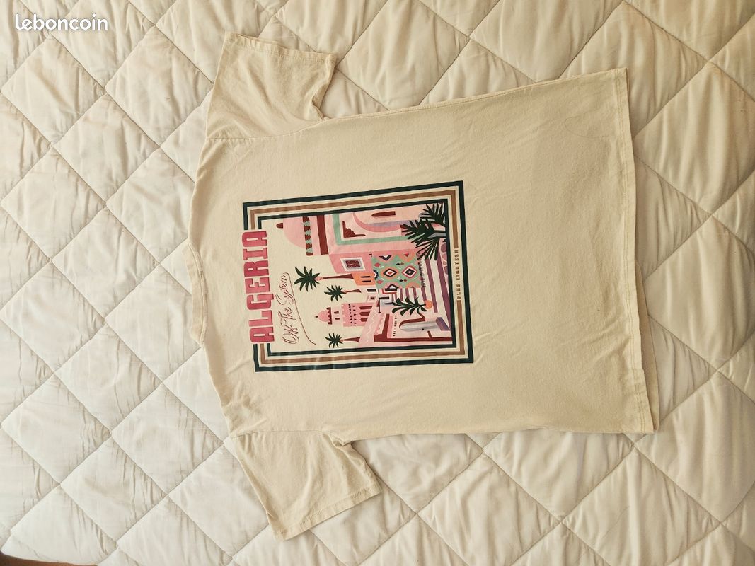 T-shirt mixte beige - Algéria "Off the system (image 6)