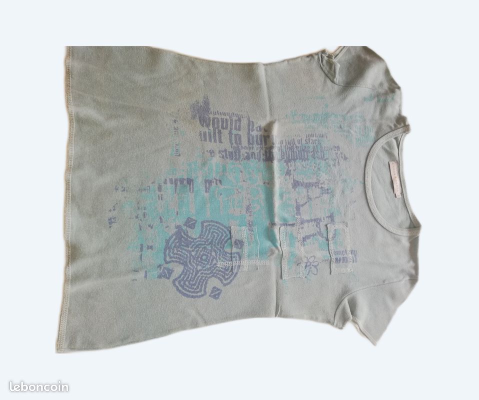 Lot de t-shirts fantaisies manches courtes de marque Mer du