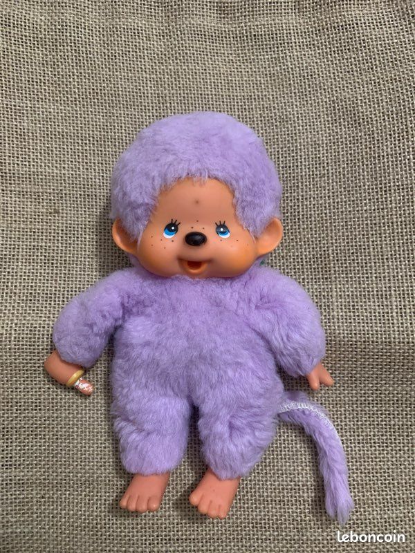 Peluche Kiki bleu - Kiki couleur bleu Ajena Etat Très bon Yeux marron