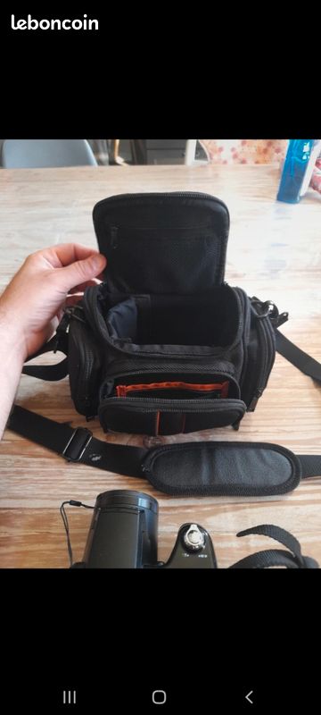 Aas Noir Étui Appareil Photo Sac pour Polaroid IS2132 Bridge Camera