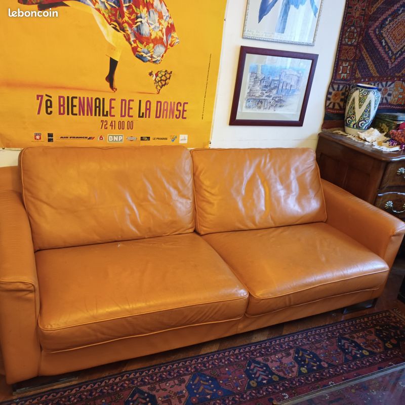 Canapé en cuir (image 1)