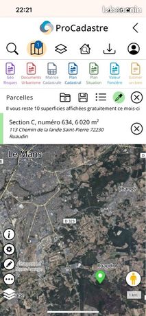 3 parcelles de Terrain non constructible