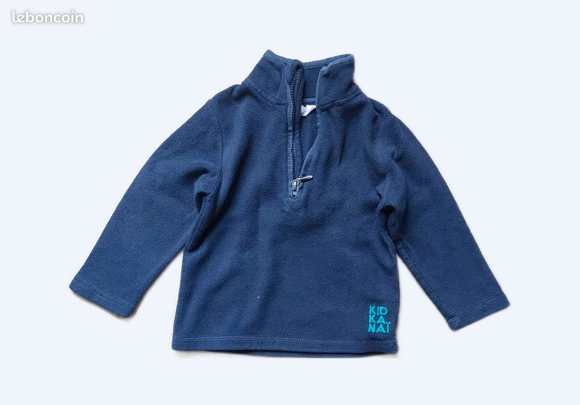 L38 – sweats manche longues – Kidkanaï – Marine – 3ans - polyester (image 1)