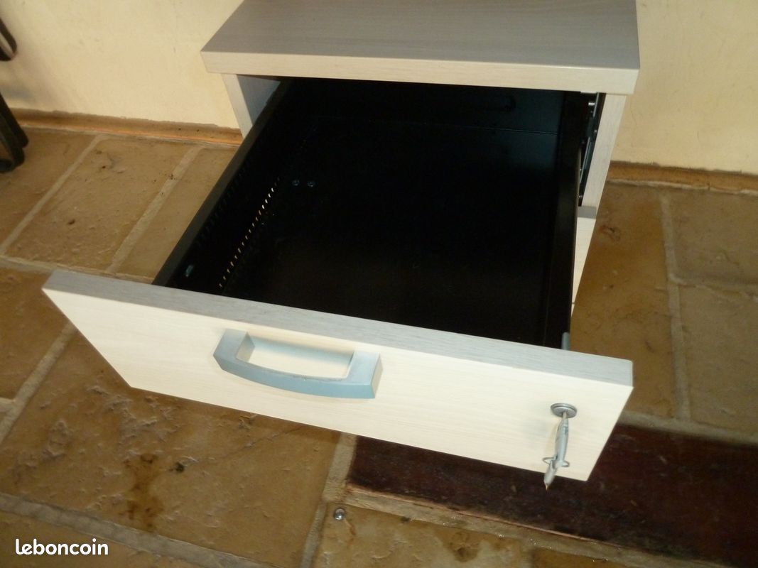 1 bloc de 3 tiroirs de bureau (image 3)