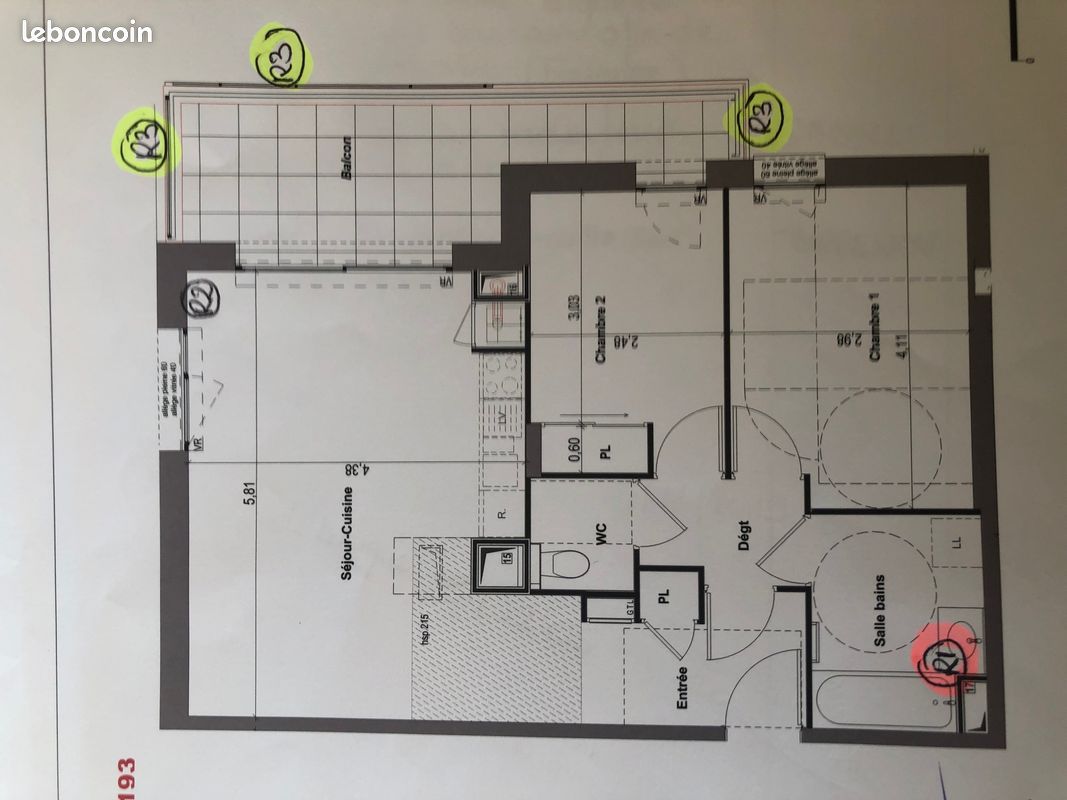 Appartement 3 pièces 60 m² · à Annecy · 60 m² · 1 420 €/mois