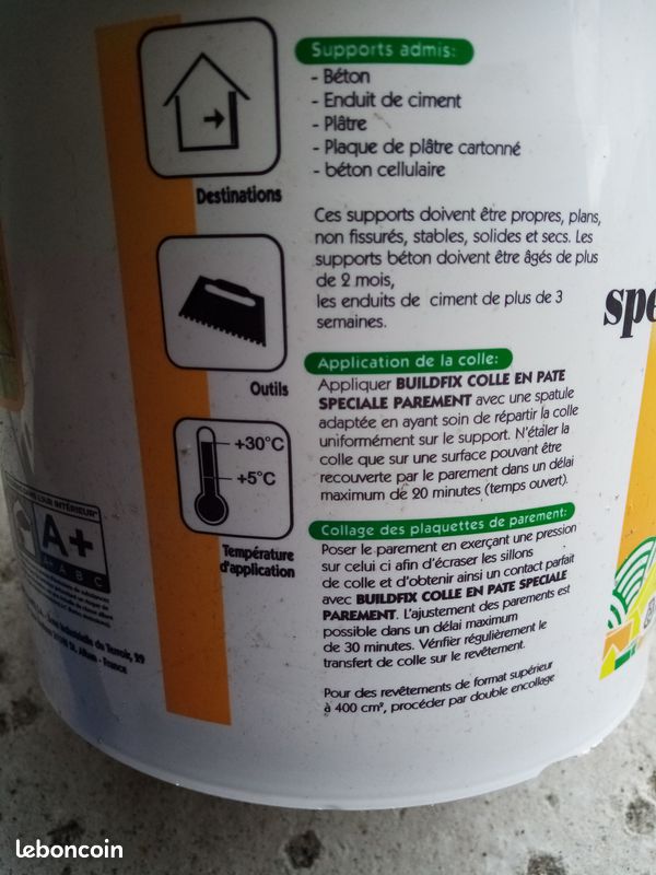 Colle en pâte special parement 7kg (image 3)
