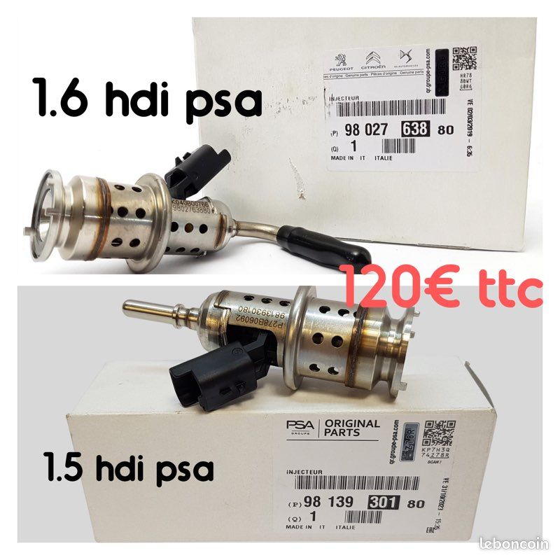 Injecteur peugeot renault neuf 1.6 hdi 1.5 dci adblue (image 2)