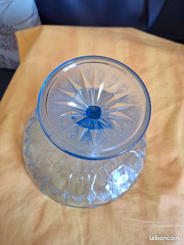 Coupe de comptoir en cristal WALTHER GLAS, bol en verre, coupe à fruits, design vintage, bol en verre moderne, brocante rétro - France