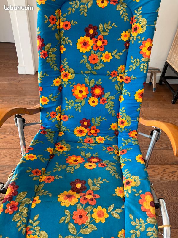 Fauteuil chaise longue vintage (image 5)