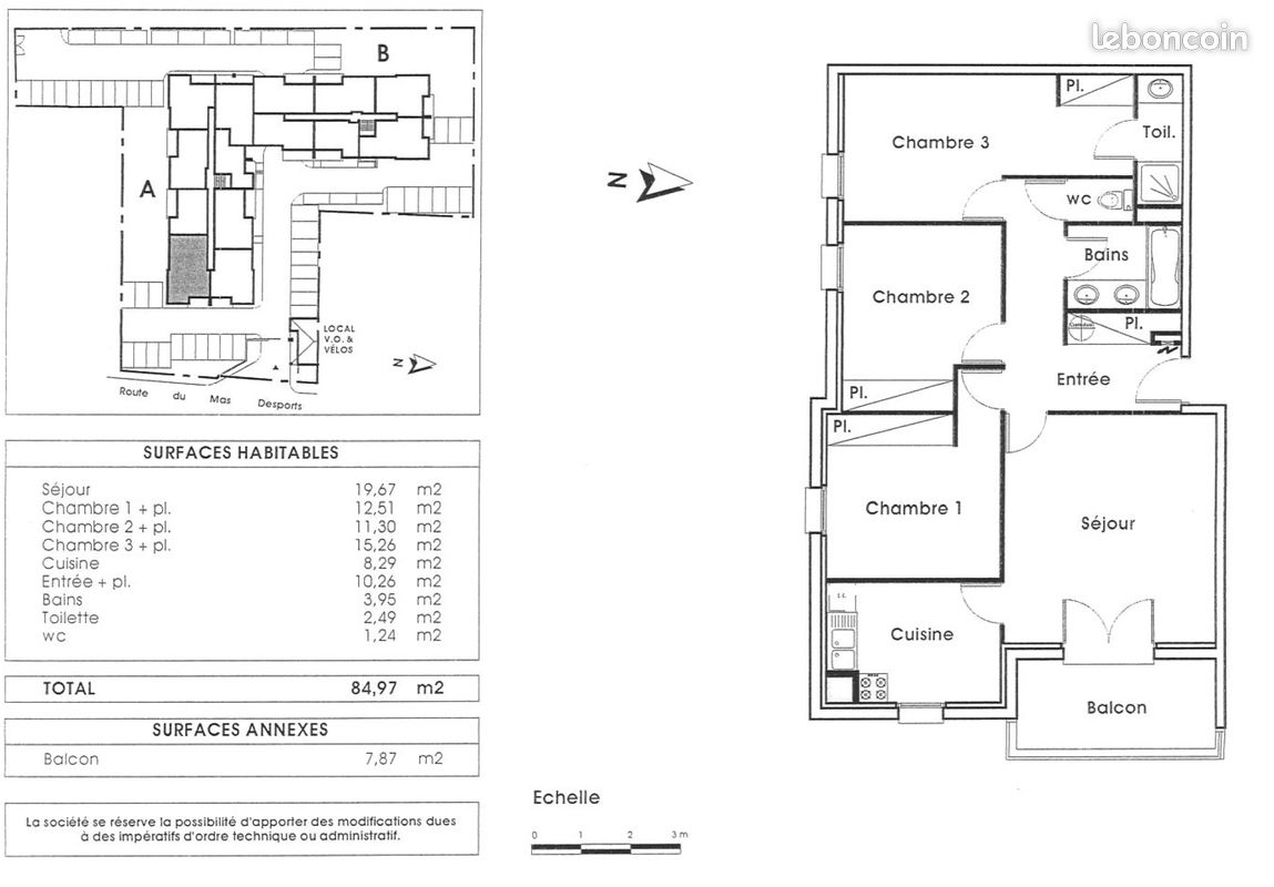 Appartement 4 pièces 85 m² · à Lunel · 85 m² · 228 500 €