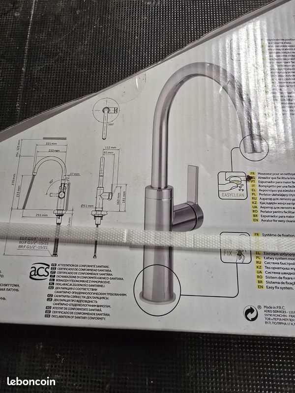 Robinet evier (image 1)