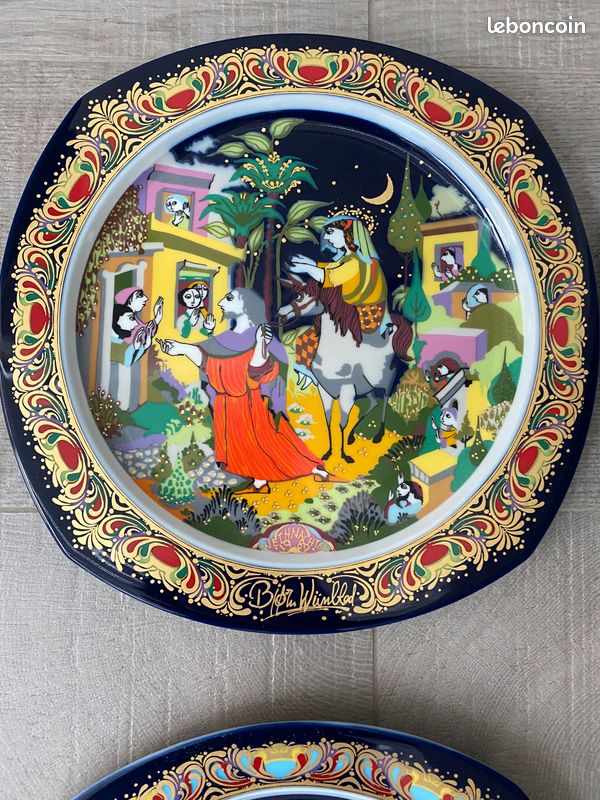 Assiette vintage des années 80 - France
