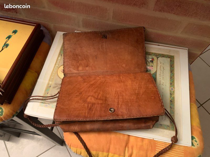 Sac pochette vintage en peau de serpent (image 2)