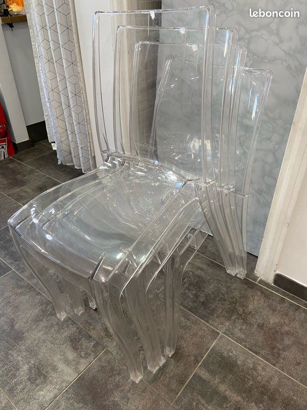 Chaises transparentes - lot de 4 (image 3)
