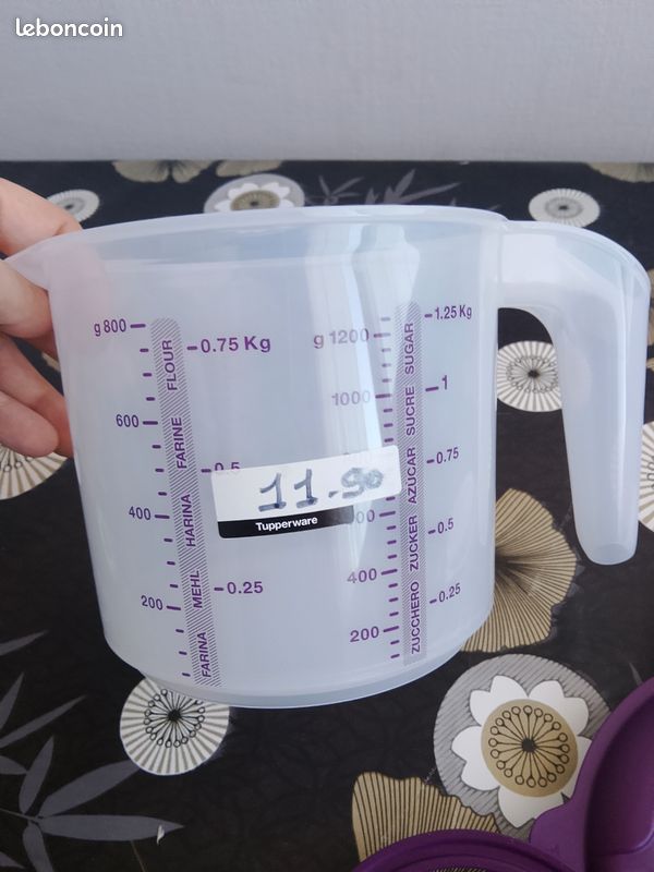 Lot de 6 pichets copolyester 1,5 L empilables avec couvercle Plastorex