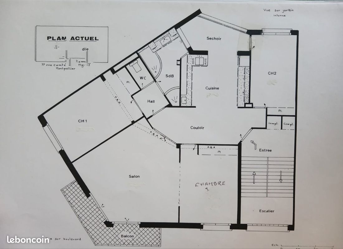 Appartement 4 pièces 97 m² · à Montpellier · 97,3 m² · 275 000 €