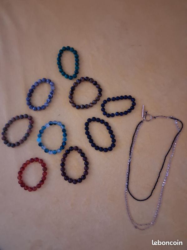 Bracelet pierre nature. L'œil de tigre et d'autres (image 1)