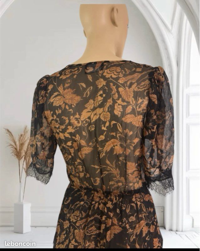 Jupe Marron Fleurie Neuve Taille 12 - Avec étiquette, Style Bohème, Marque Petite
