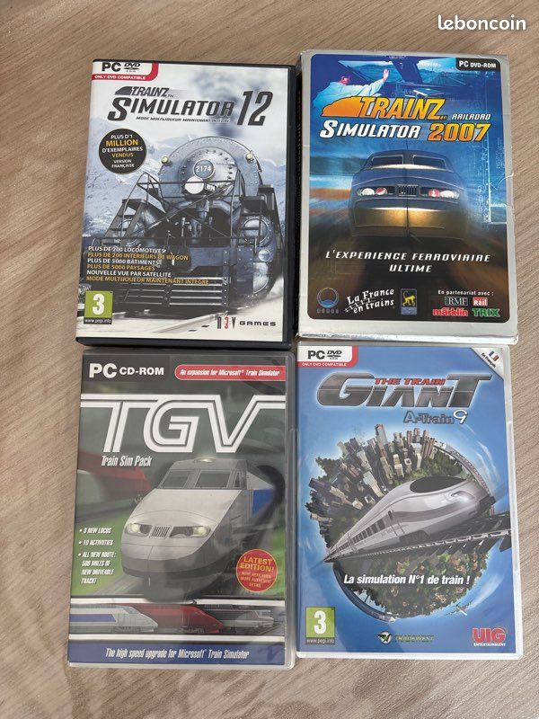 Lot jeux train simulator (image 1)