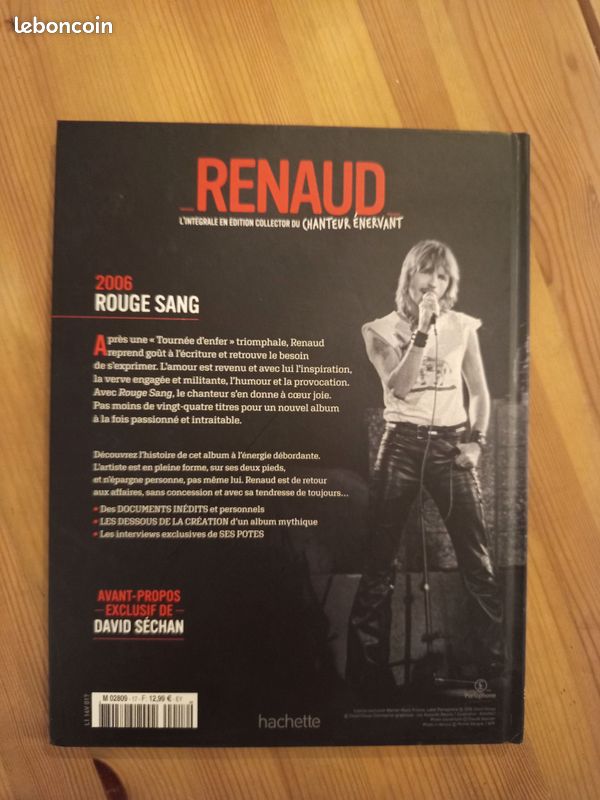 Cd L intégrale en édition collector du chanteur énervant- Renaud- Rouge sang (image 2)