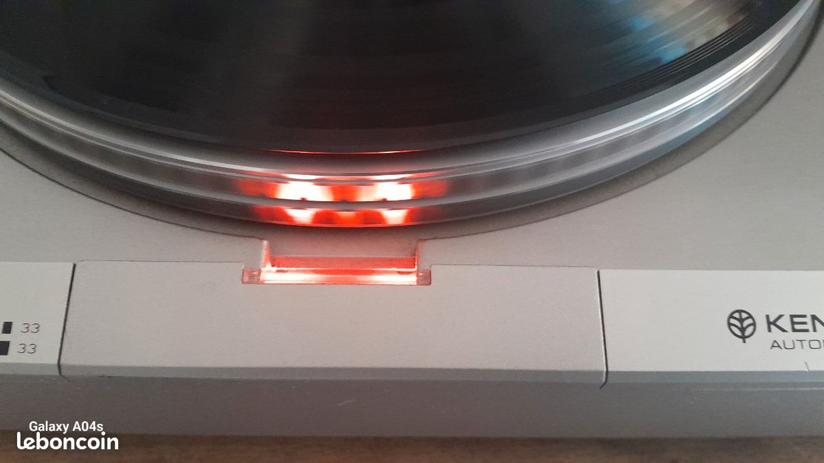 Platine Vinyle Kenwood KD-3100 - Bloc Alimentation - Testé - Noir