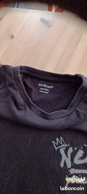 T-shirt Primark garçon noir NYC 8/9ans.mh26 (image 5)