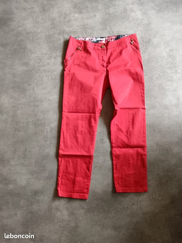 Pantalon 7/8 ème rouge taille 36 lpb les petites bombes (image 1)