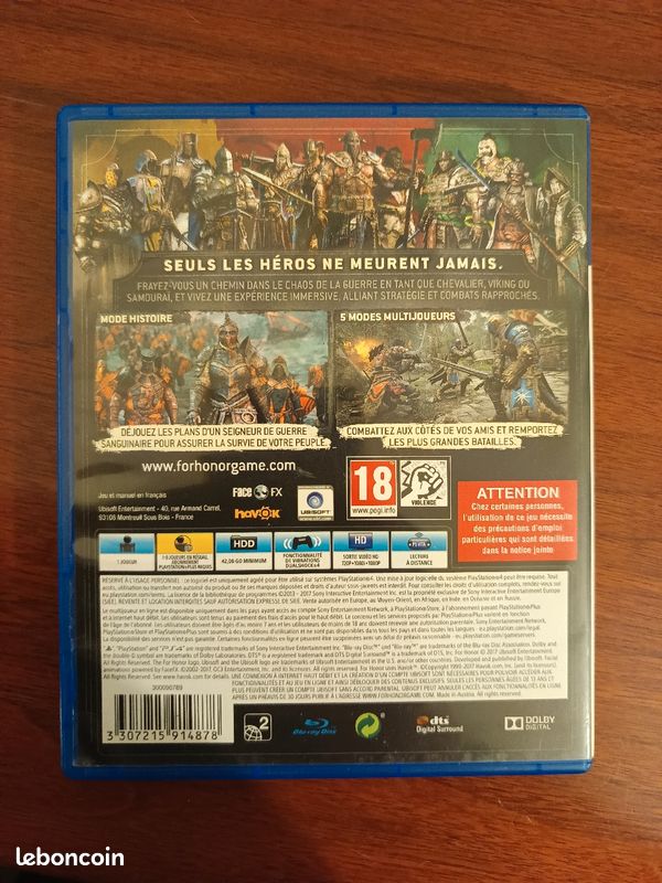Jeu For Honor PS4 et PS5 (image 2)