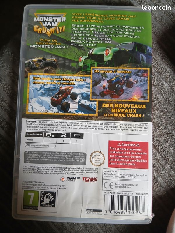 Jeux nintendo switch monsteur jam crush it (image 2)