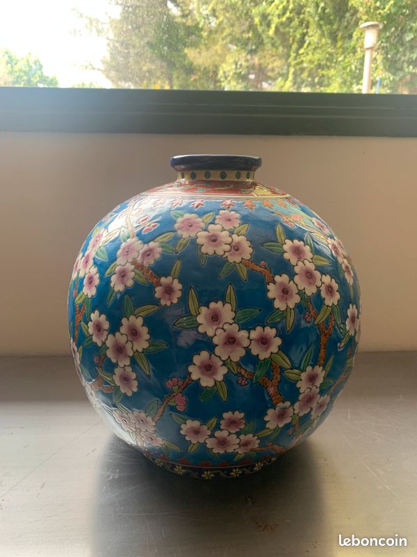 Grand vase boule en émaux de la Louvière (image 3)